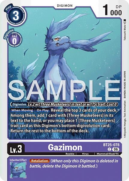 Image for Gazimon (BT25-078 C) - Digimon Card Game