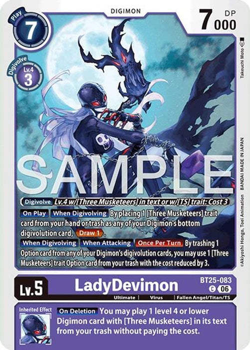 LadyDevimon (#BT25-083 C) (Dual Revolution) Near Mint