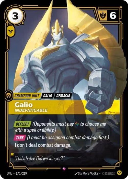 Galio - Indefatigable (#171/219) (Unleashed) Near Mint Foil