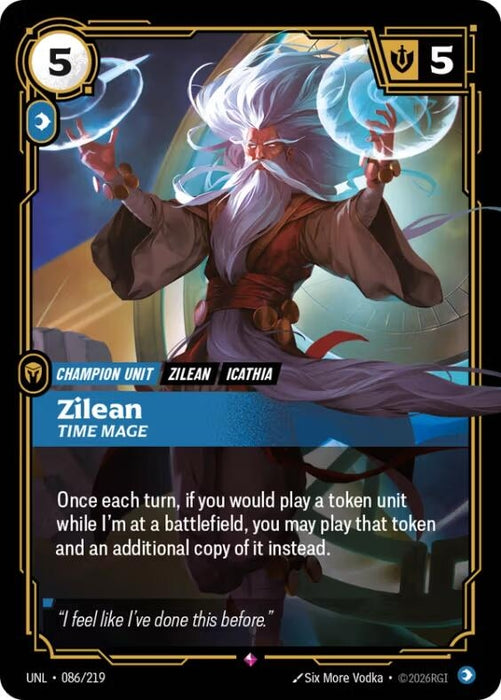 Image for Zilean - Time Mage (086/219) [Unleashed] - Riftbound: League of Legends Trading Card Game