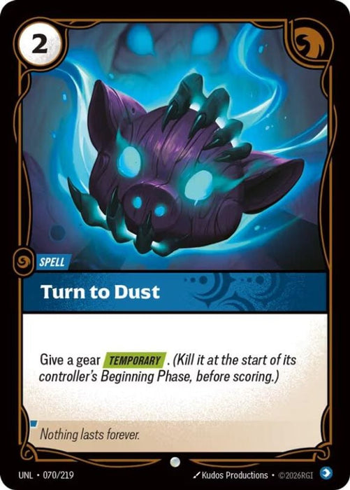 Turn to Dust (#070/219) (Unleashed) Near Mint