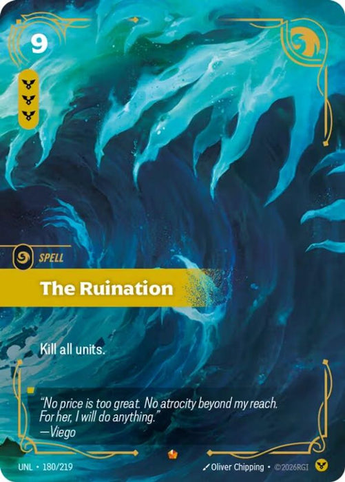 The Ruination (#180/219) (Unleashed) Near Mint Foil