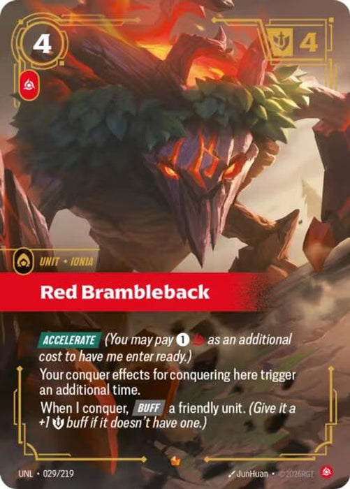 Red Brambleback (#029/219) (Unleashed) Near Mint Foil
