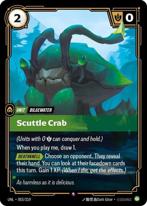 Scuttle Crab (#053/219) (Unleashed) Near Mint Foil