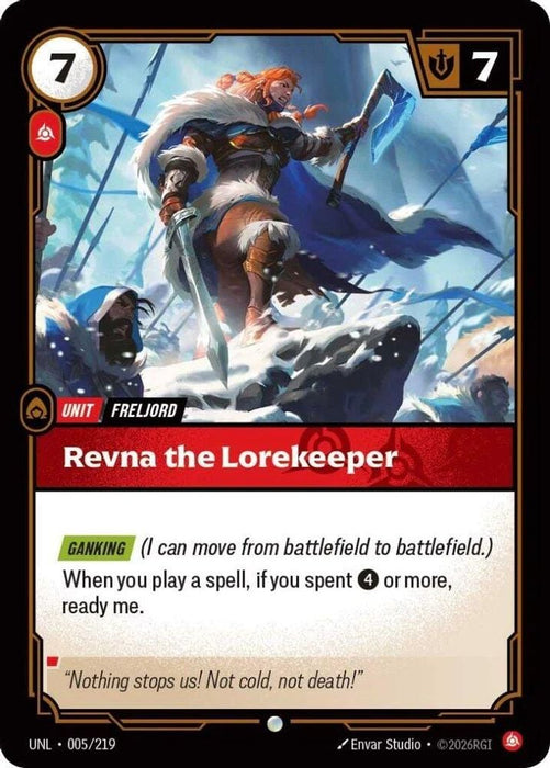 Revna the Lorekeeper (#005/219) (Unleashed) Near Mint