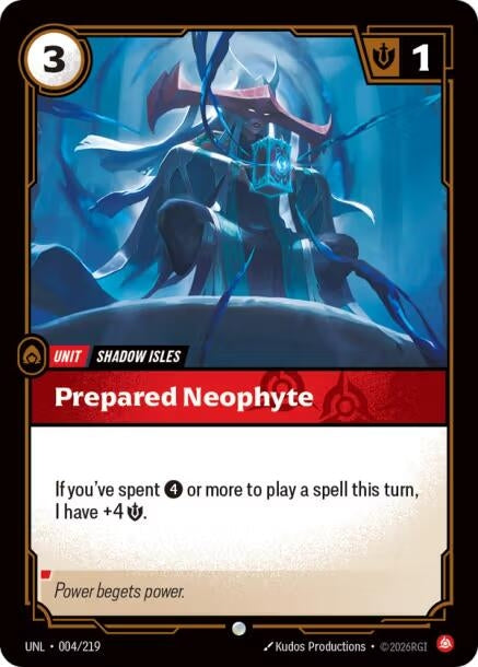 Image for Prepared Neophyte (004/219) [Unleashed] - Riftbound: League of Legends Trading Card Game