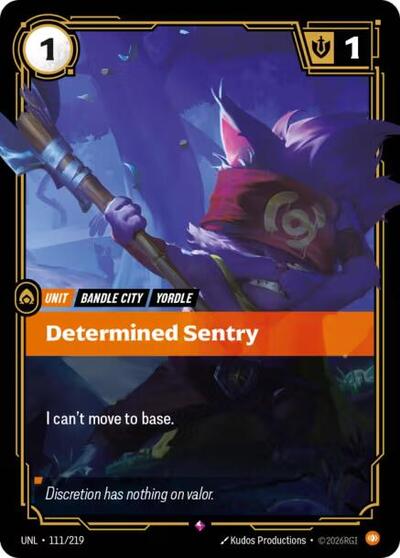 Determined Sentry (#111/219) (Unleashed)