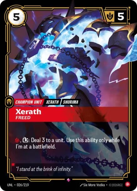 Image for Xerath - Freed (026/219) [Unleashed] - Riftbound: League of Legends Trading Card Game