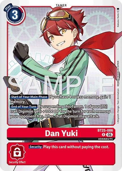 Image for Dan Yuki (BT25-086 R) - Digimon Card Game