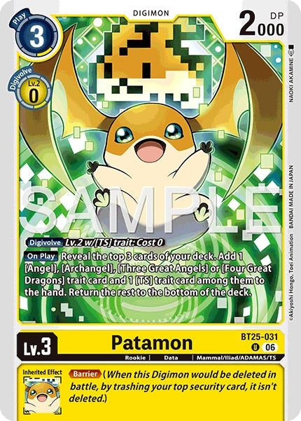 Image for Patamon (BT25-031 U) - Digimon Card Game