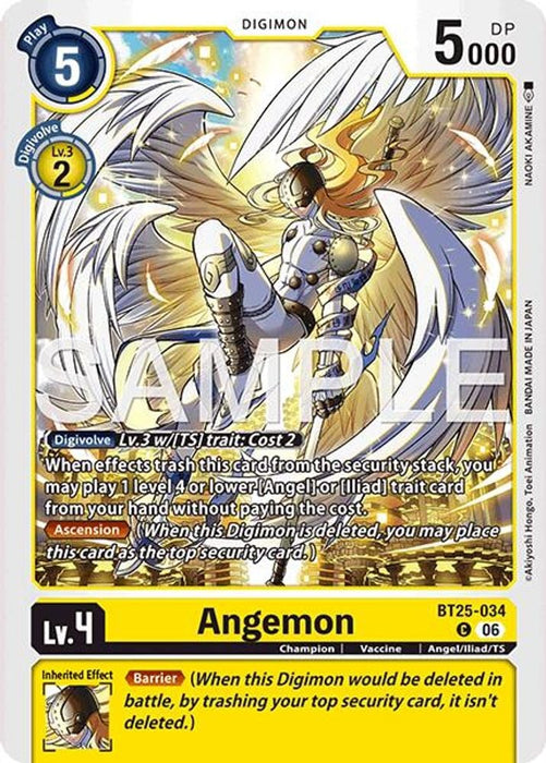Angemon (#BT25-034 C) (Dual Revolution) Near Mint
