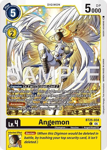 Image for Angemon (BT25-034 C) - Digimon Card Game