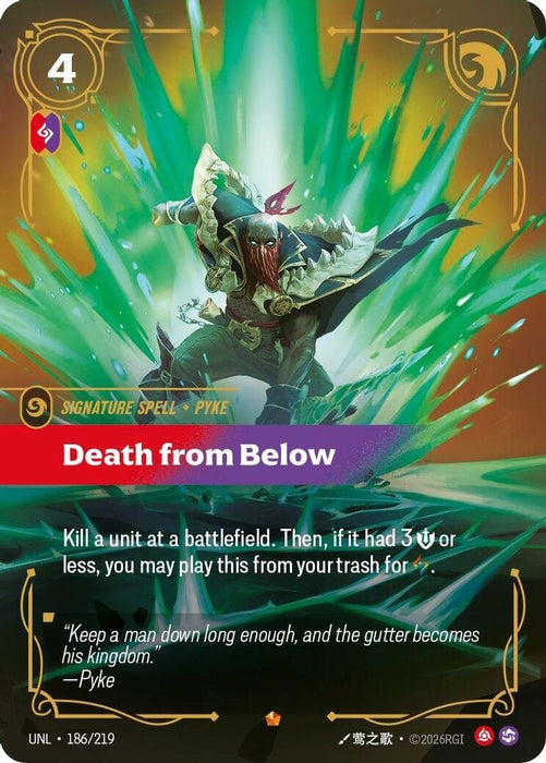 Death from Below (#186/219) (Unleashed) Near Mint Foil