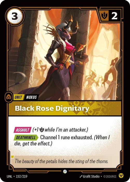 Black Rose Dignitary (#152/219) (Unleashed) Near Mint
