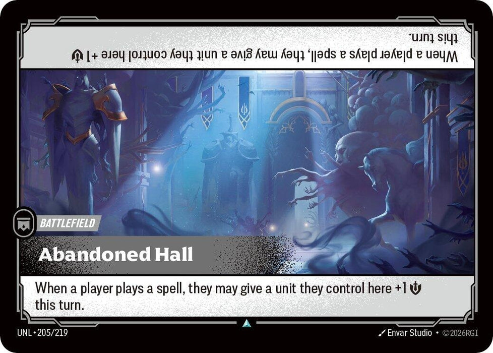 Image for Abandoned Hall (205/219) [Unleashed] - Riftbound: League of Legends Trading Card Game