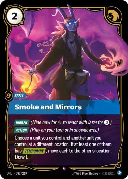 Smoke and Mirrors (#083/219) (Unleashed) Near Mint Foil