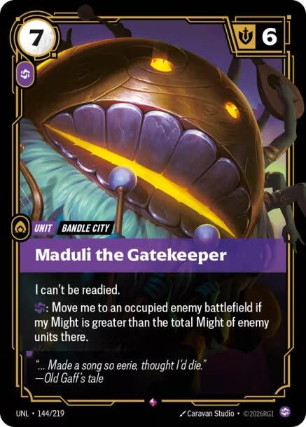 Image for Maduli the Gatekeeper (144/219) [Unleashed] - Riftbound: League of Legends Trading Card Game