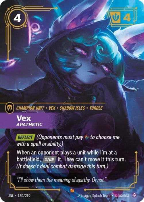 Vex - Apathetic (#150/219) (Unleashed) Near Mint Foil