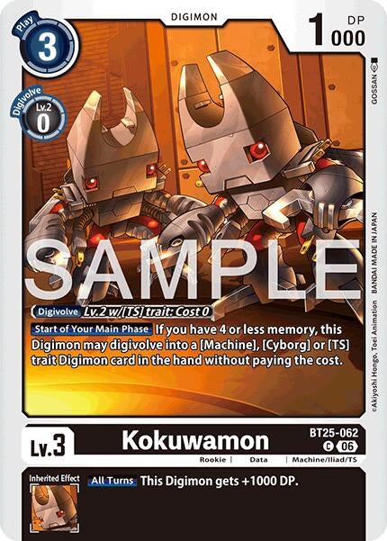 Image for Kokuwamon (BT25-062 C) - Digimon Card Game
