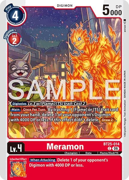 Image for Meramon (BT25-014 C) - Digimon Card Game