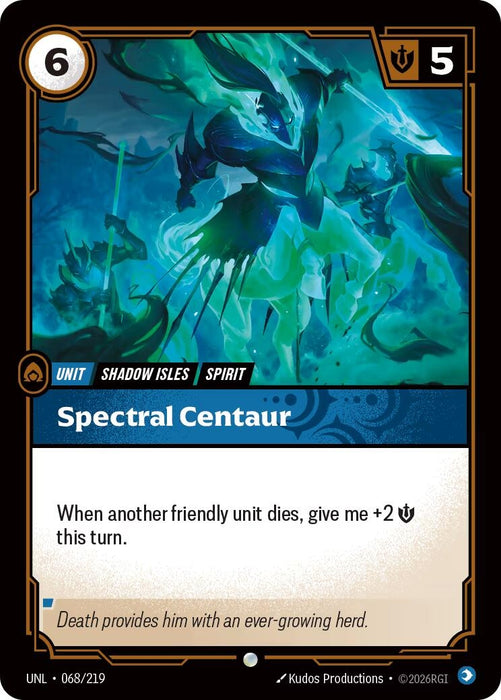Image for Spectral Centaur (068/219) [Unleashed] - Riftbound: League of Legends Trading Card Game