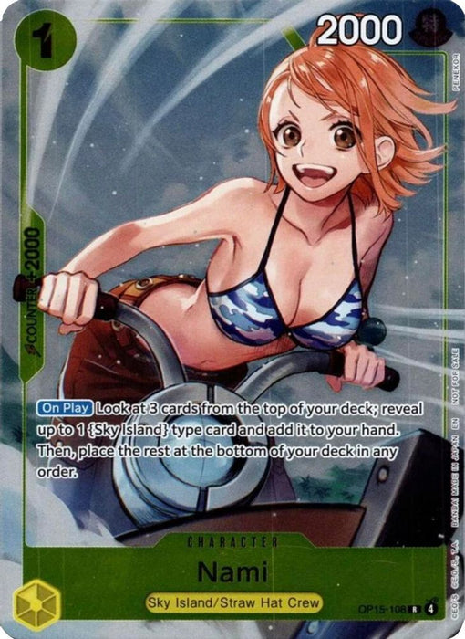 Nami (OP15-108) (Dash Pack) (#OP15-108) (Adventure on Kami's Island) Near Mint Foil