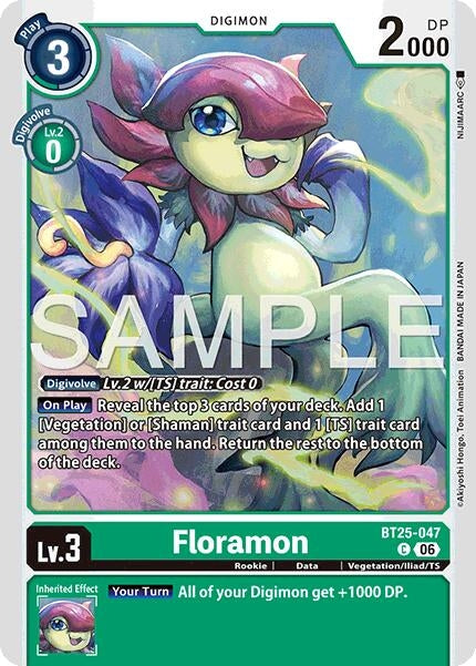 Image for Floramon (BT25-047 C) - Digimon Card Game