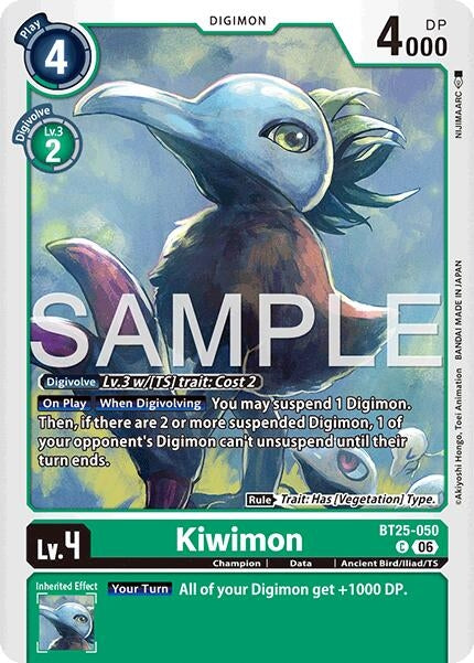 Image for Kiwimon (BT25-050 C) - Digimon Card Game