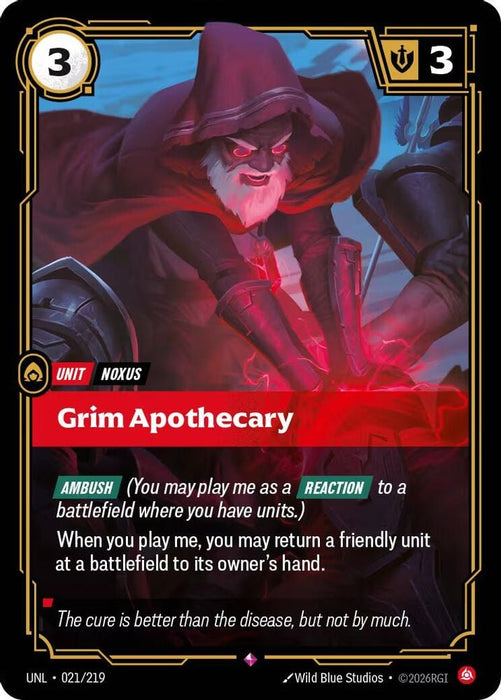 Grim Apothecary (#021/219) (Unleashed) Near Mint Foil