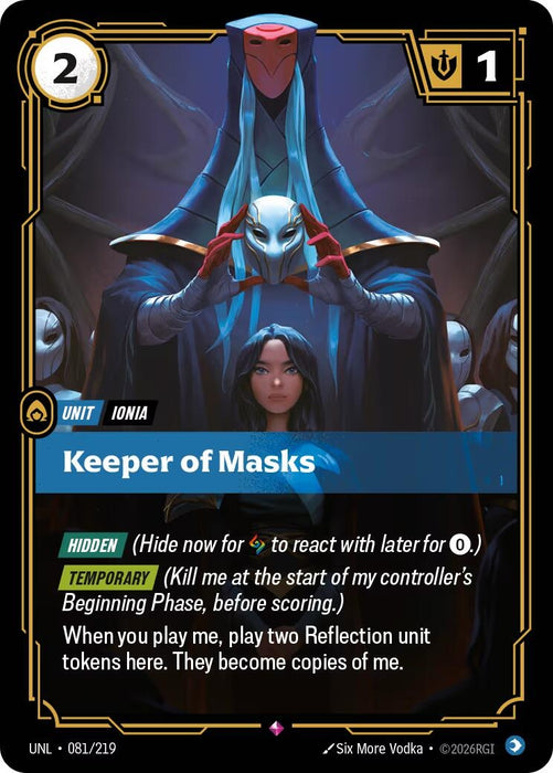 Image for Keeper of Masks (081/219) [Unleashed] - Riftbound: League of Legends Trading Card Game