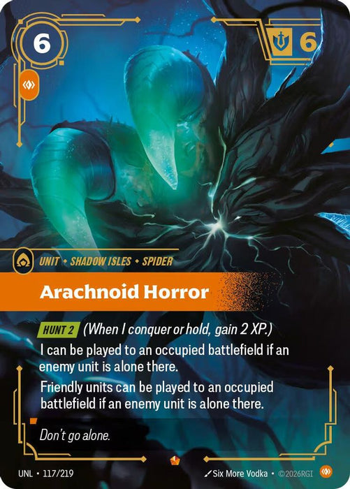 Arachnoid Horror (#117/219) (Unleashed) Near Mint Foil