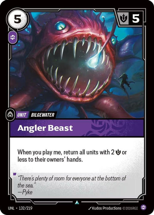 Angler Beast (#132/219) (Unleashed) Near Mint