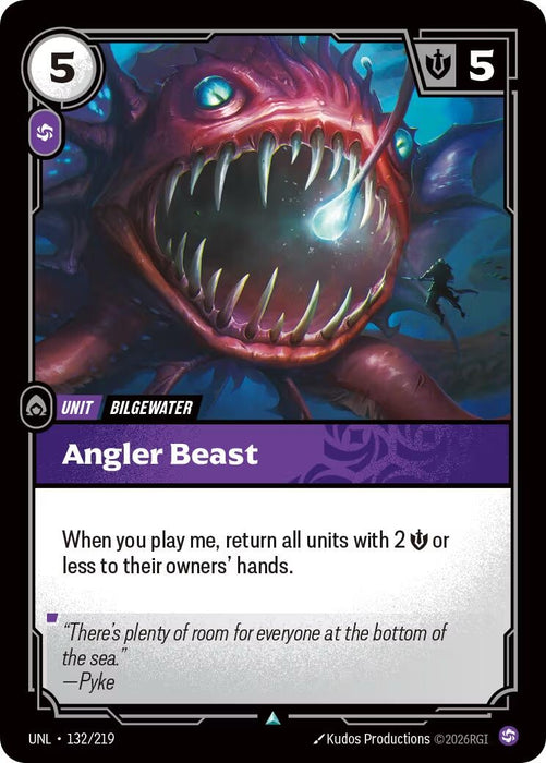 Image for Angler Beast (132/219) [Unleashed] - Riftbound: League of Legends Trading Card Game