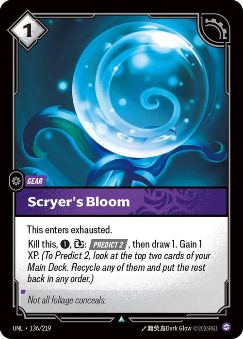Scryer's Bloom (#136/219) (Unleashed) Near Mint