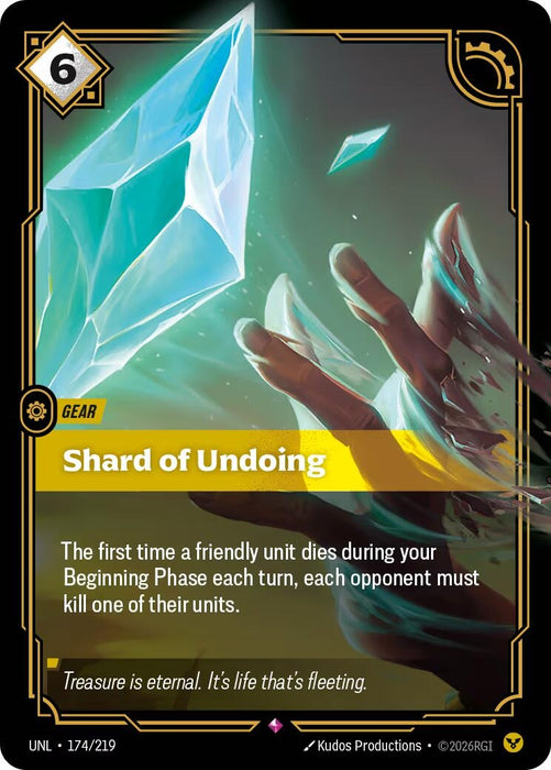 Image for Shard of Undoing (174/219) [Unleashed] - Riftbound: League of Legends Trading Card Game