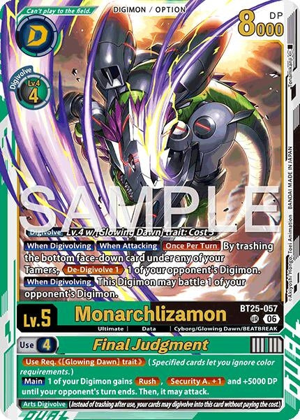 Image for Monarchlizamon // Final Judgement (BT25-057 UR) - Digimon Card Game