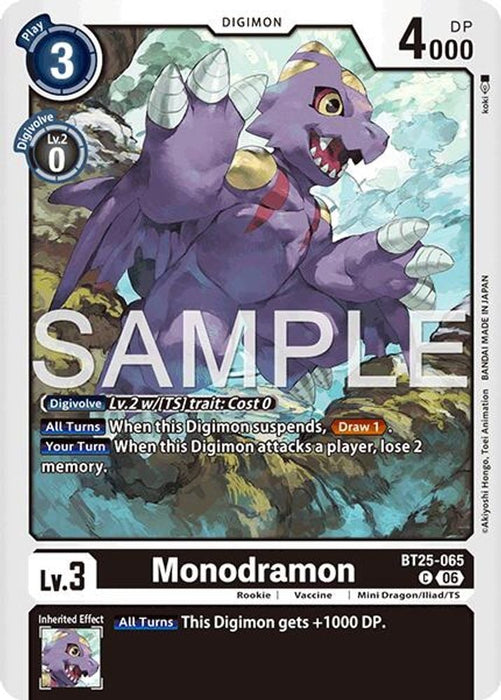 Monodramon (#BT25-065 C) (Dual Revolution) Near Mint