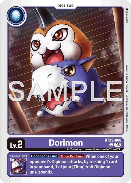 Image for Dorimon (BT25-006) - Digimon Card Game
