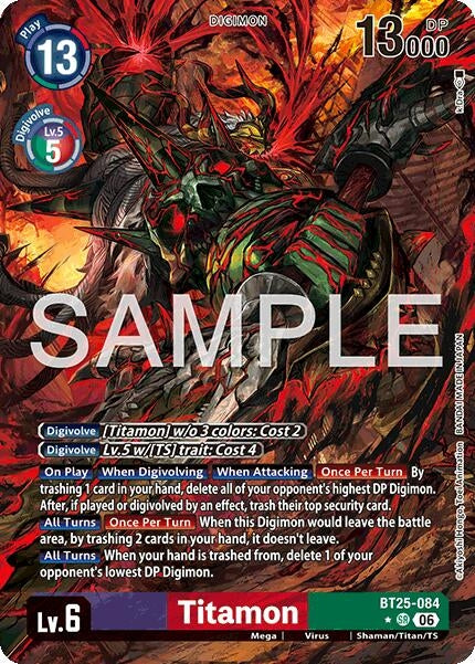 Image for Titamon (Alternate Art) (BT25-084 SR) - Digimon Card Game