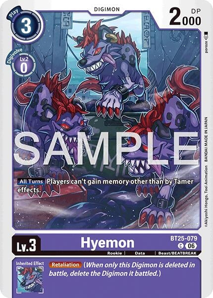Image for Hyemon (BT25-079 C) - Digimon Card Game