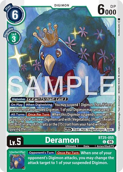Image for Deramon (BT25-055 C) - Digimon Card Game