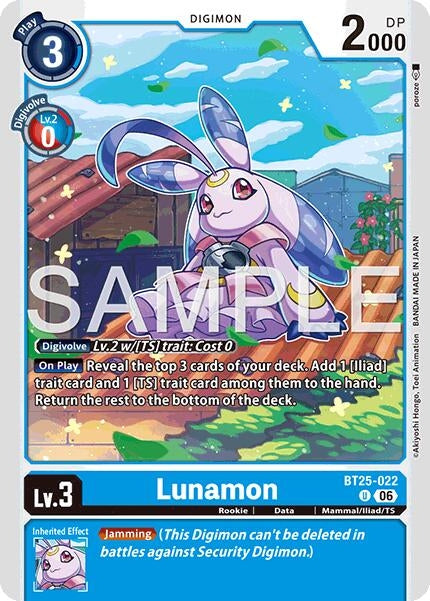 Image for Lunamon (BT25-022 U) - Digimon Card Game