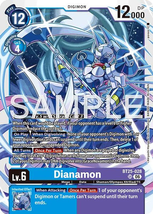 Dianamon (#BT25-028 SR) (Dual Revolution) Near Mint Foil