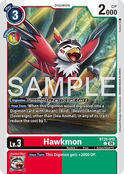 Image for Hawkmon (BT25-010 C) - Digimon Card Game