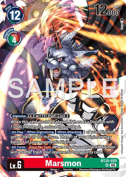 Image for Marsmon (BT25-020 SR) - Digimon Card Game