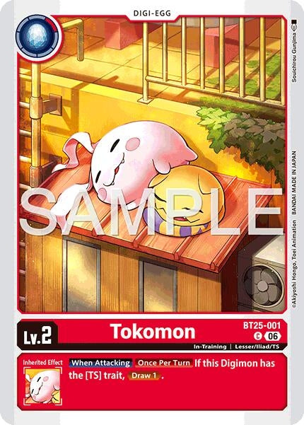 Image for Tokomon (BT25-001 C) - Digimon Card Game
