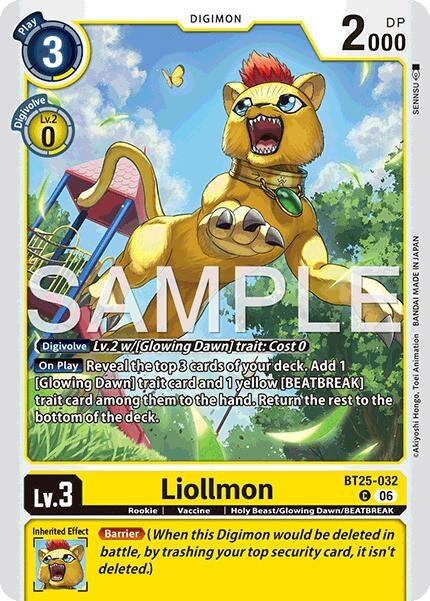 Image for Liollmon (BT25-032 C) - Digimon Card Game