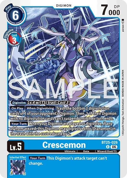 Image for Crescemon (BT25-026 R) - Digimon Card Game