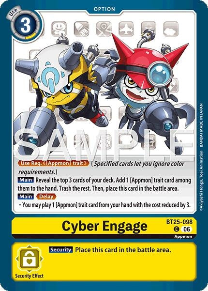 Image for Cyber Engage (BT25-098 C) - Digimon Card Game