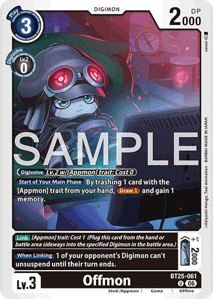 Image for Offmon (BT25-061 U) - Digimon Card Game
